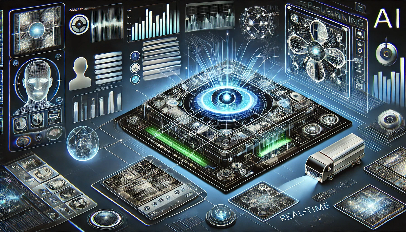 Computer vision and deep learning illustration